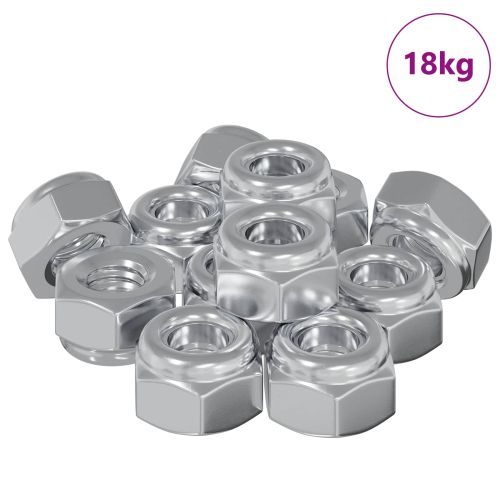 Гайка 9574 pcs Сребрист M6 x 10 мм Желязо