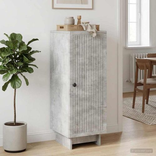 Служебен шкаф Бетонно сиво 33 x 34,5 x 90 см
