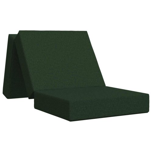 Сгъваем диван легло 75 x 63 x 45 см Тъмнозелено