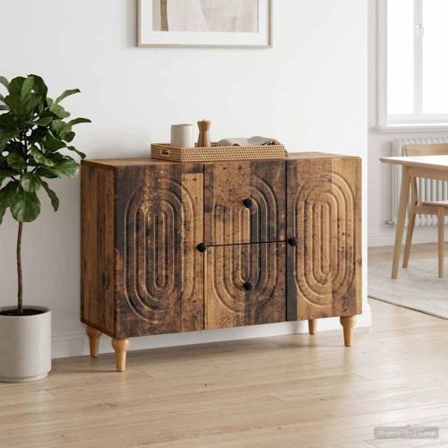 ТВ шкаф Старо дърво 89 x 34,5 x 60 см Инженерна дървесина