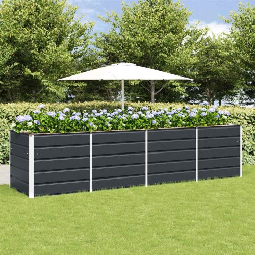 Кашпа Антрацит 320 x 80 x 75 см Стомана