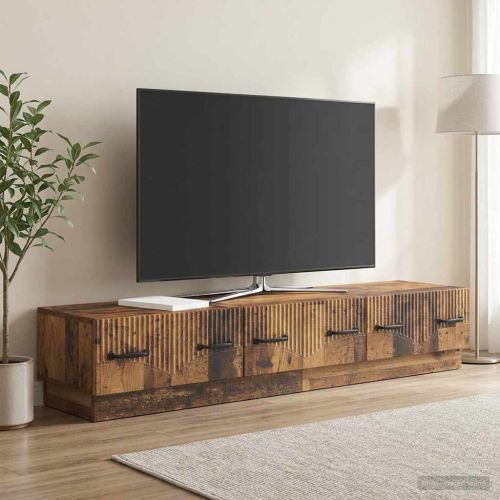 ТВ шкаф Старо дърво 147 x 34,5 x 27 см Инженерна дървесина