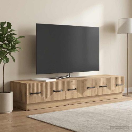 ТВ шкаф Дъб артизан 147 x 34,5 x 27 см Инженерна дървесина