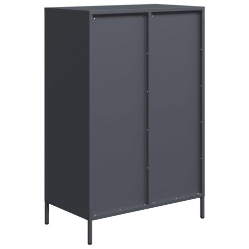 Висок шкаф, антрацит, 68x39x101,5 см, стомана