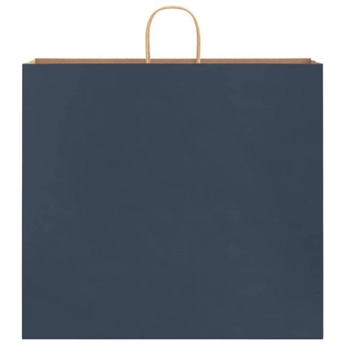 Хартиени торбички 250 бр с дръжки сини 54x15x49 см