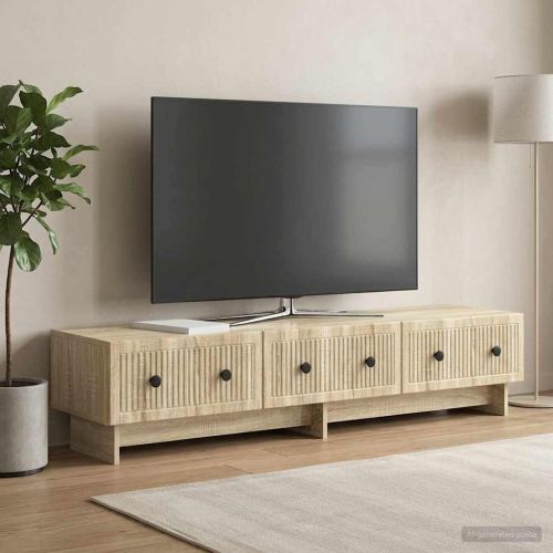 ТВ шкаф 147 x 34,5 x 30 см Дъб сонома Инженерна дървесина