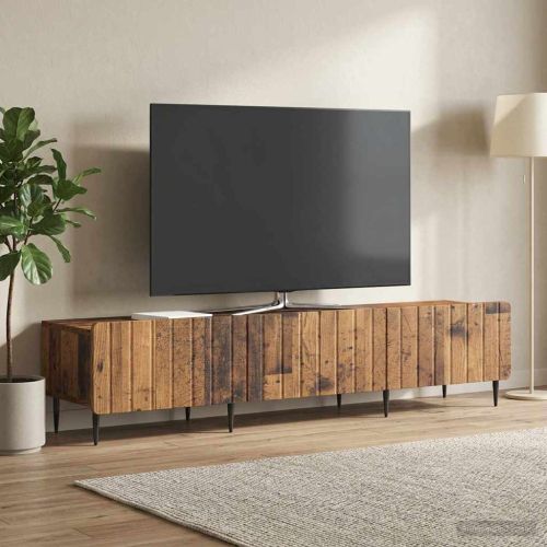ТВ шкаф Старо дърво 147 x 34,5 x 32 см Инженерна дървесина