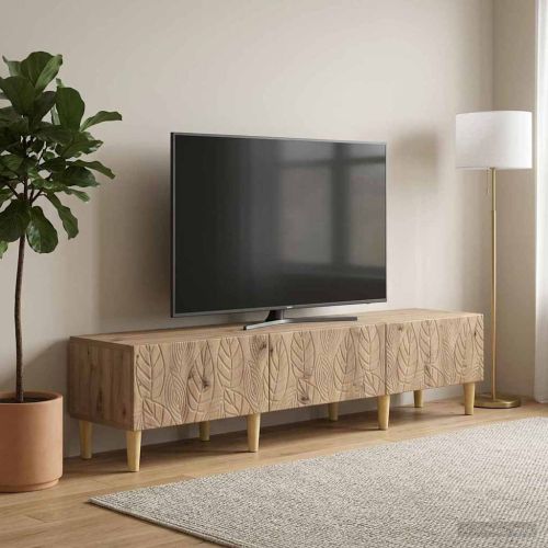 ТВ шкаф 147 x 34,5 x 30 см Дъб артизан Инженерна дървесина