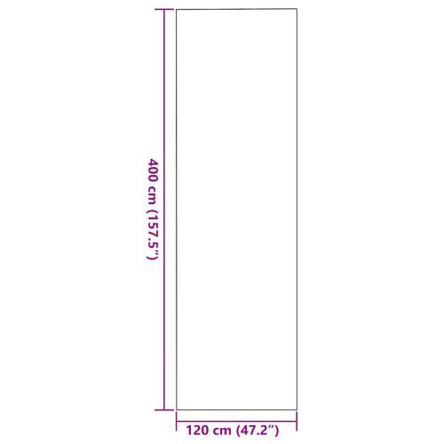 Мат за врата Черно 120 x 400 cm 100% Полиамид