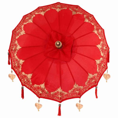 Балийски Парасол Червено 125 x 125 x 260 см