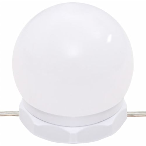 Комплект тоалетка с LED, сонома дъб, инженерно дърво