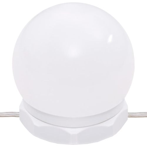 Комплект тоалетка с LED, сонома дъб, инженерно дърво
