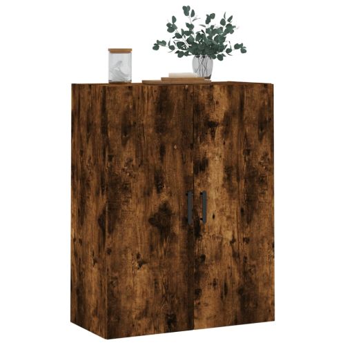 Стенен шкаф опушен дъб 69,5x34x90 см