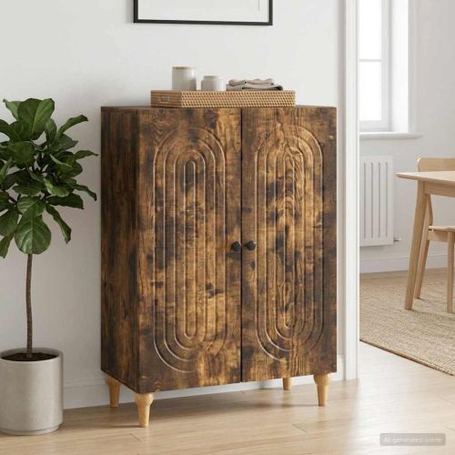 Служебен шкаф Опушен дъб 66 x 34,5 x 90 см Инженерна дървесина