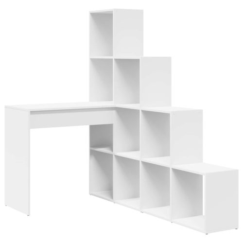 Ъглово бюро Бяло Инженерна дървесина 101,5 x 149,5 x 149,5 см