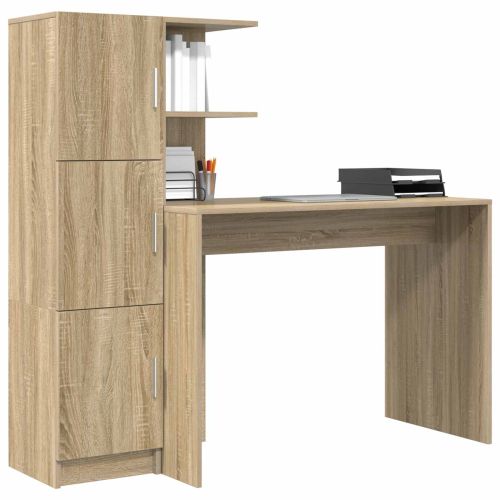 Бюро Сонома дъб 133.5 x 50 x 124 см 2 бр.