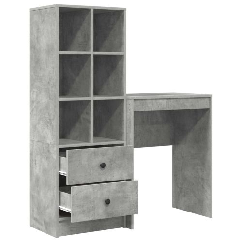 Бюро Циментено сиво 105,5 x 34 x 127 см 2 бр.