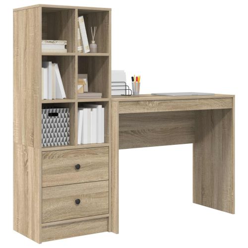 Бюро Сонома дъб 135,5 x 40 x 127 см 2 бр.