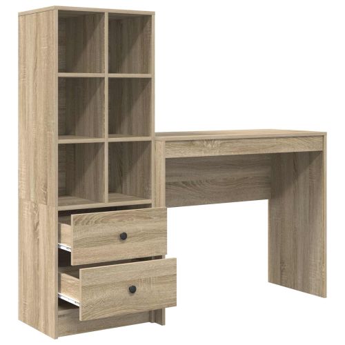 Бюро Сонома дъб 135,5 x 40 x 127 см 2 бр.