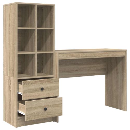 Бюро Сонома дъб 145,5 x 40 x 127 см 2 бр.