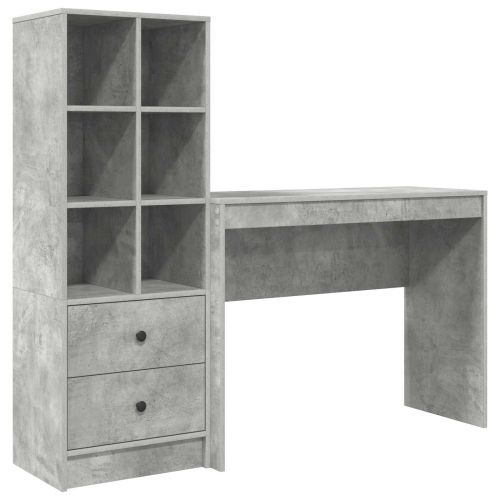 Бюро Циментено сиво 145,5 x 40 x 127 см 2 бр.