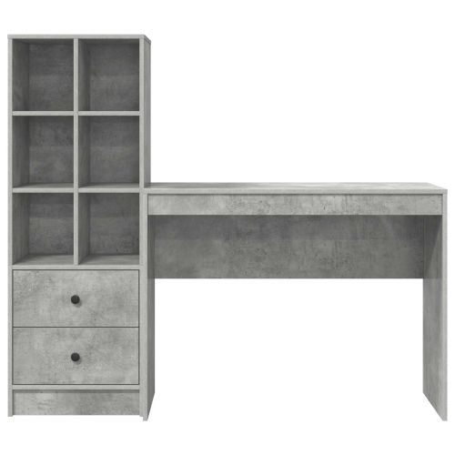 Бюро Циментено сиво 145,5 x 40 x 127 см 2 бр.