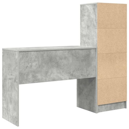 Бюро Циментено сиво 145,5 x 40 x 127 см 2 бр.