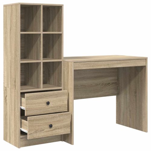 Бюро Сонома дъб 135,5 x 50 x 127 см 2 бр.