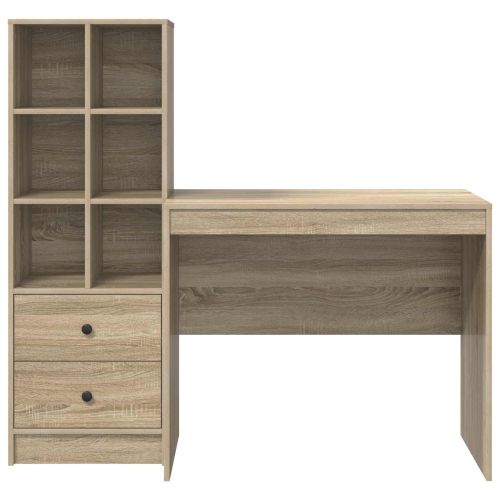 Бюро Сонома дъб 135,5 x 50 x 127 см 2 бр.