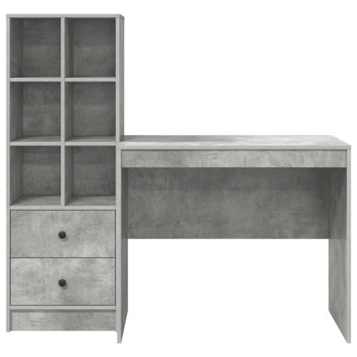 Бюро Циментено сиво 135,5 x 50 x 127 см 2 бр.