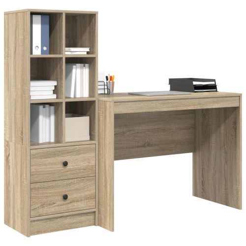 Бюро Сонома дъб 145.5 x 50 x 127 см 2 бр.