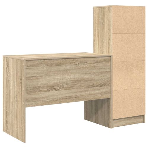 Бюро Сонома дъб 145.5 x 50 x 127 см 2 бр.