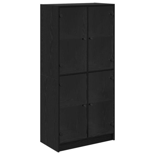 Висок шкаф Черния дъб 68 x 37 x 142 см Инженерна дървесина