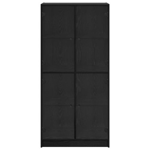 Висок шкаф Черния дъб 68 x 37 x 142 см Инженерна дървесина