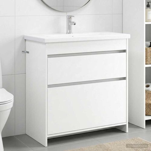 Комплект мебели за баня Бяло 81 x 40 x 84,5 см