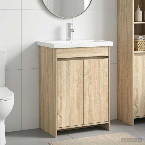 Комплект мебели за баня Дъб сонома 81 x 40 x 84,5 см