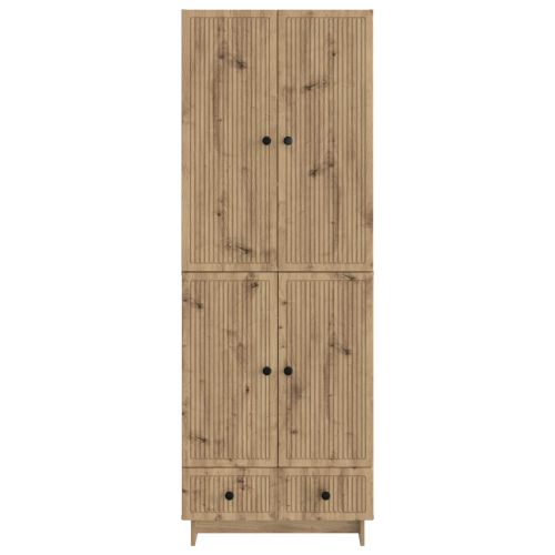Комплект шкафове 2 pcs Дъб артизан 66 х 34,5 х 95 см