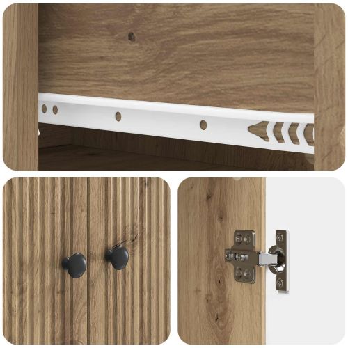 Комплект шкафове 2 pcs Дъб артизан 66 х 34,5 х 95 см