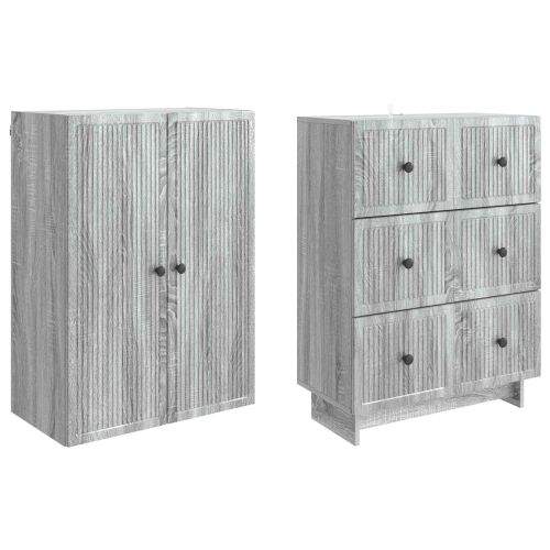 Комплект шкафове 2 pcs 66 x 34,5 x 90 см Инженерна дървесина
