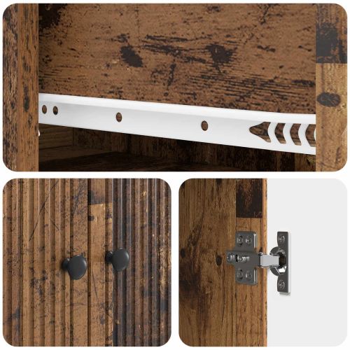Комплект шкафове 2 pcs 66 x 34,5 x 90 см Инженерна дървесина
