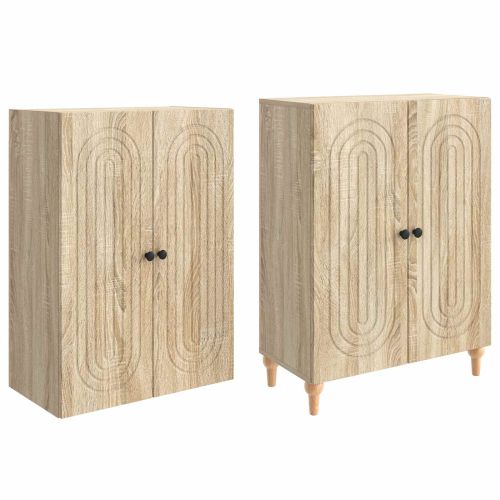 Комплект шкафове 2 pcs 66 x 34,5 x 90 см Инженерна дървесина
