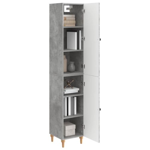 Комплект шкафове 2 pcs Бетонно сиво Инженерна дървесина