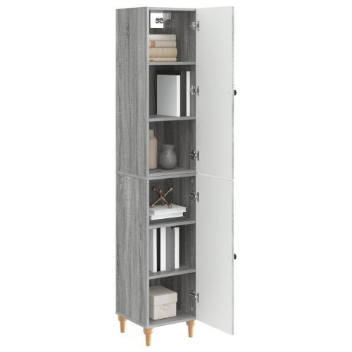 Комплект шкафове 2 pcs Сив Сонома Инженерна дървесина