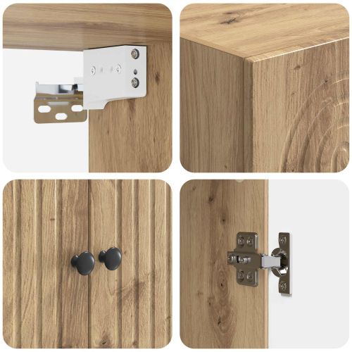 Комплект шкафове 2 pcs 66 x 34,5 x 90 см Инженерна дървесина