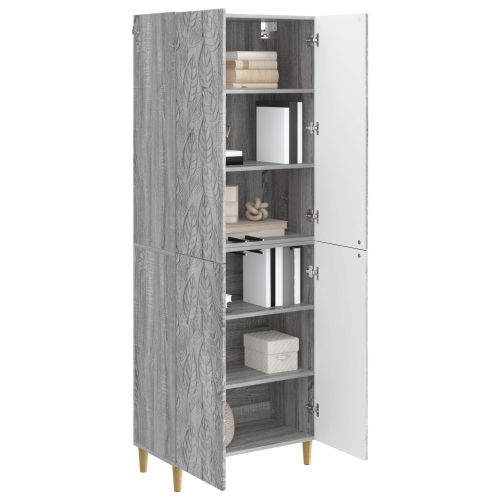 Комплект шкафове 2 pcs Сив Сонома Инженерна дървесина