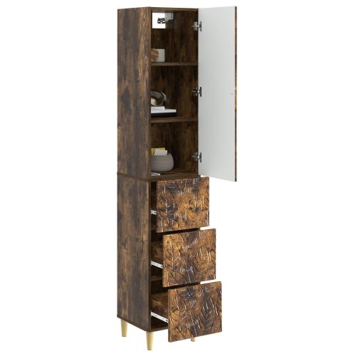 Комплект шкафове 2 бр. 33 x 34,5 x 90 см Инженерна дървесина