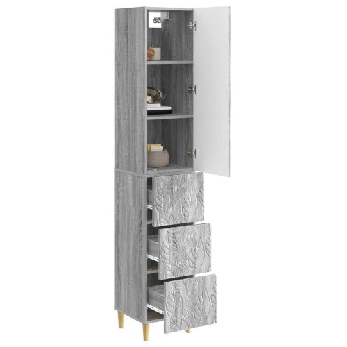 Комплект шкафове 2 бр. 33 x 34,5 x 90 см Инженерна дървесина