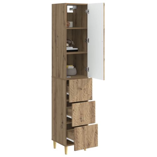 Комплект шкафове 2 бр. 33 x 34,5 x 90 см Инженерна дървесина
