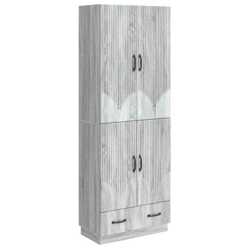 Комплект шкафове 2 pcs Сив Сонома Инженерна дървесина
