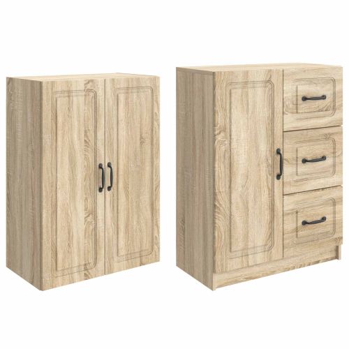 Комплект шкафове 2 pcs Дъб сонома Инженерна дървесина